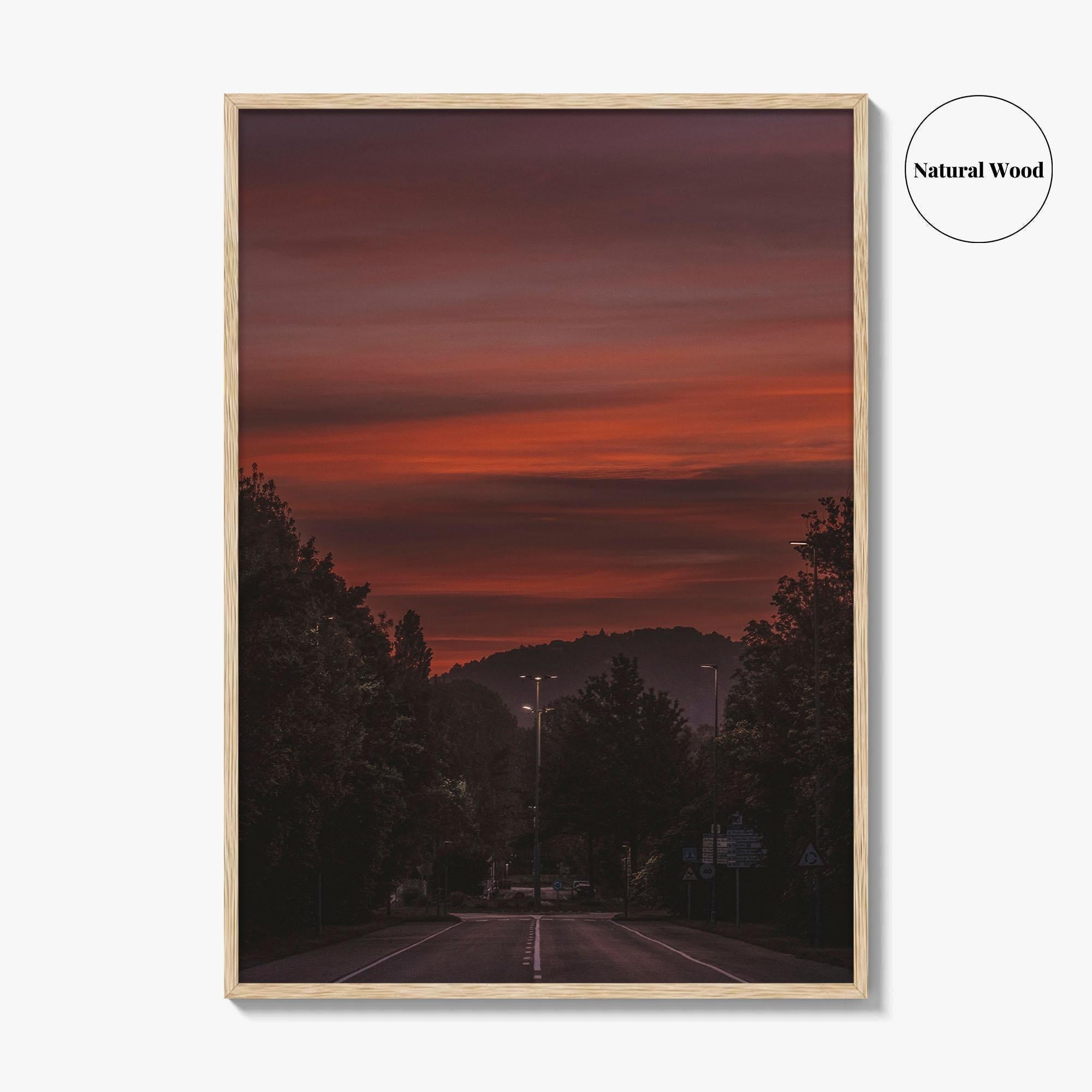 Clemson Fine Art Photo Print, South Carolina Road Wall Art Poster, USA