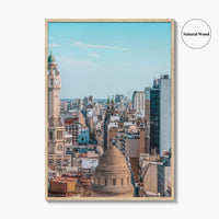 Buenos Aires Skyline Fine Art Photo Print, City Legislature Tower, Downtown Aerial, Argentina Poster
