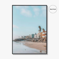 Carlsbad Fine Art Photo Print, California Beach Houses, Oceanfront Wall Poster USA