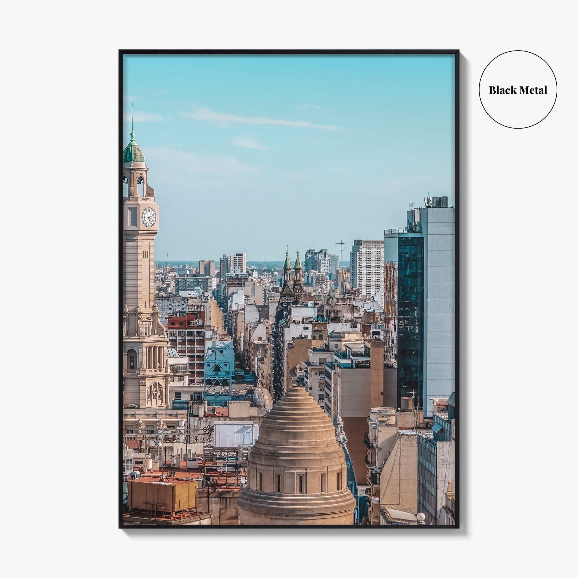 Buenos Aires Skyline Fine Art Photo Print, City Legislature Tower, Downtown Aerial, Argentina Poster