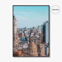 Buenos Aires Skyline Fine Art Photo Print, City Legislature Tower, Downtown Aerial, Argentina Poster