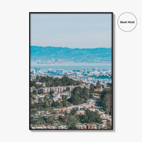 San Francisco Fine Art Photo Print, Oakland, Bay Area, California USA Aerial Wall Poster