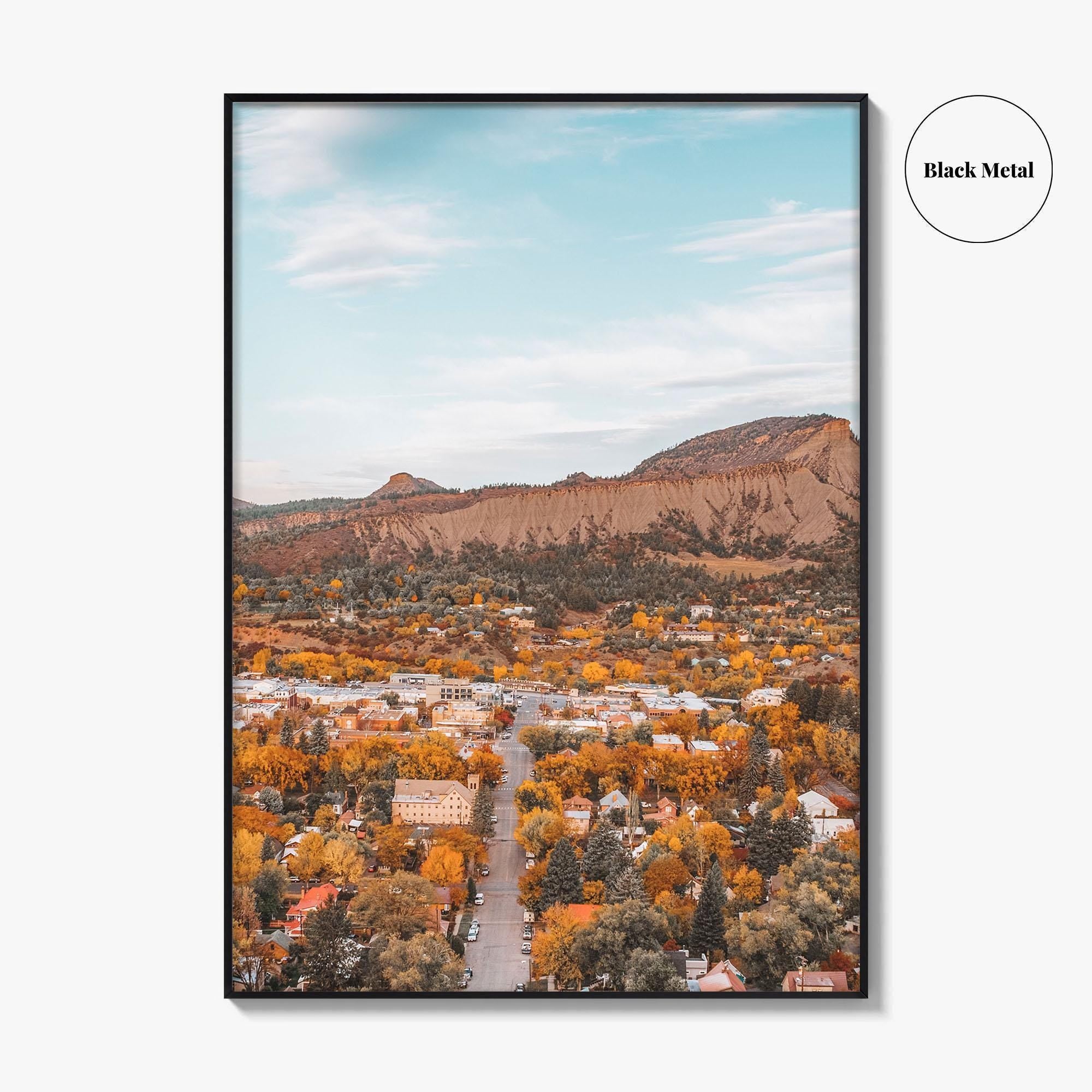 Durango Colorado Fine Art Photo Print, Autumn Foliage Wall Decor, USA Poster