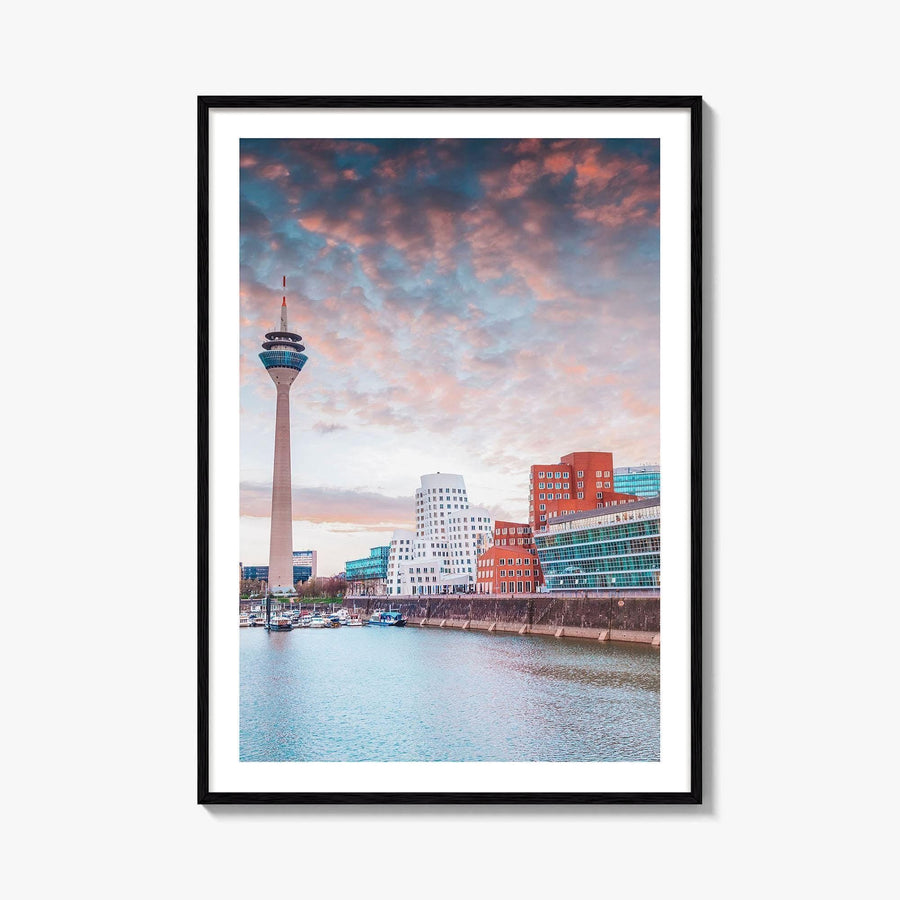 Dusseldorf Fine Art Photo Print, Rheinturm, Rhine, North Rhine-Westphalia, Germany Wall Art Poster
