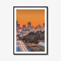 Columbia South Carolina Skyline Fine Art Photo Print, Downtown Poster USA