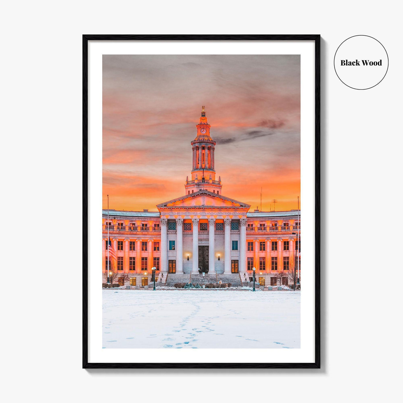 Denver Fine Art Photo Print, Colorado USA, City and County Building, Wall Poster