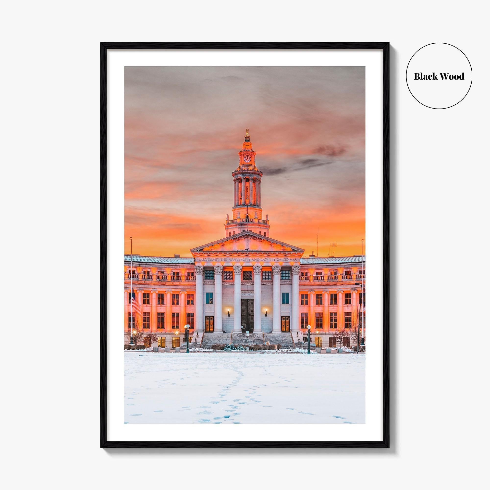 Denver Fine Art Photo Print, Colorado USA, City and County Building, Wall Poster