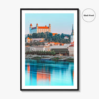 Bratislava Fine Art Photo Print, Castle, Old Town, Danube River, Slovakia Wall Decor, Poster