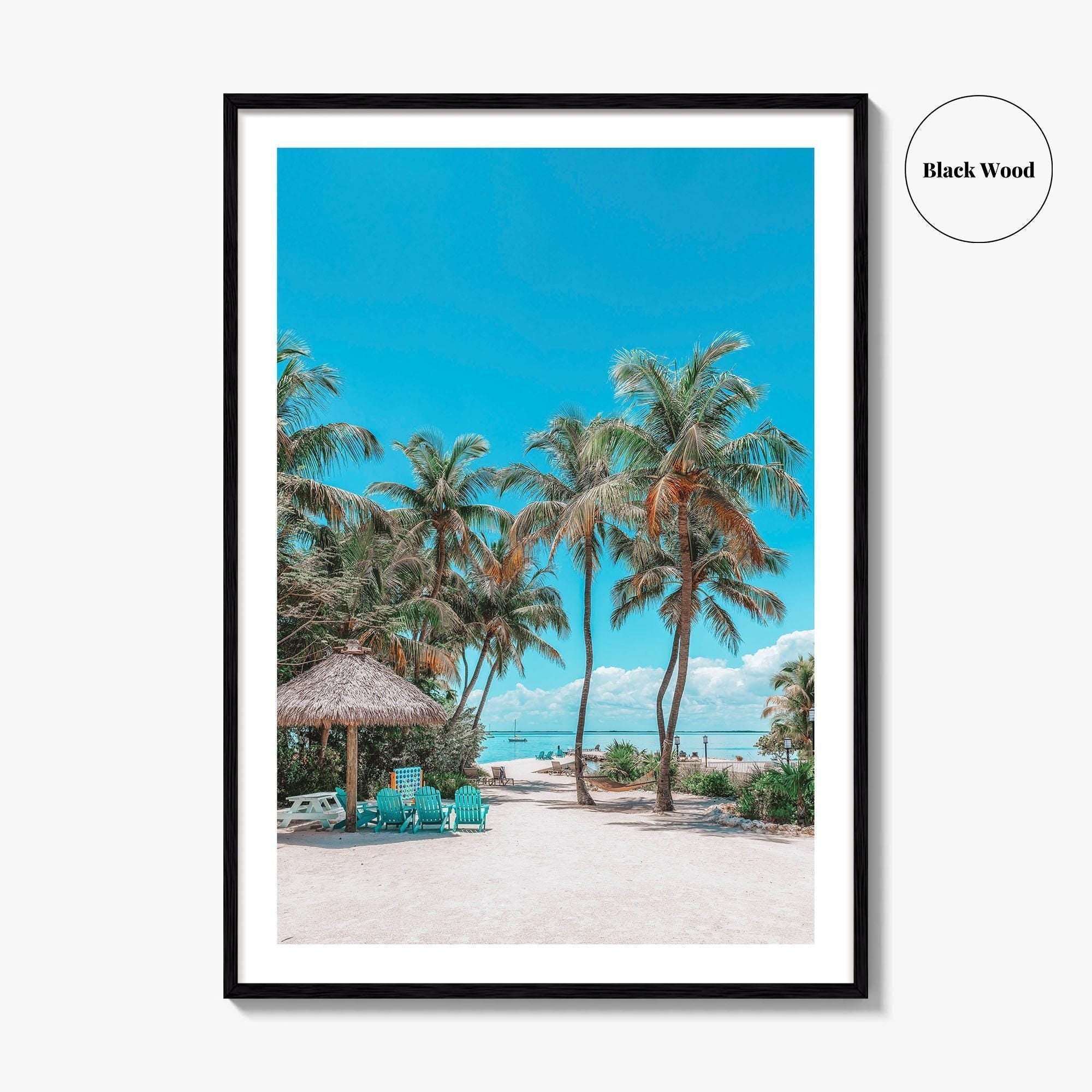 Key Largo Fine Art Photo Print, Florida Keys Wall Art Poster, Palm Trees