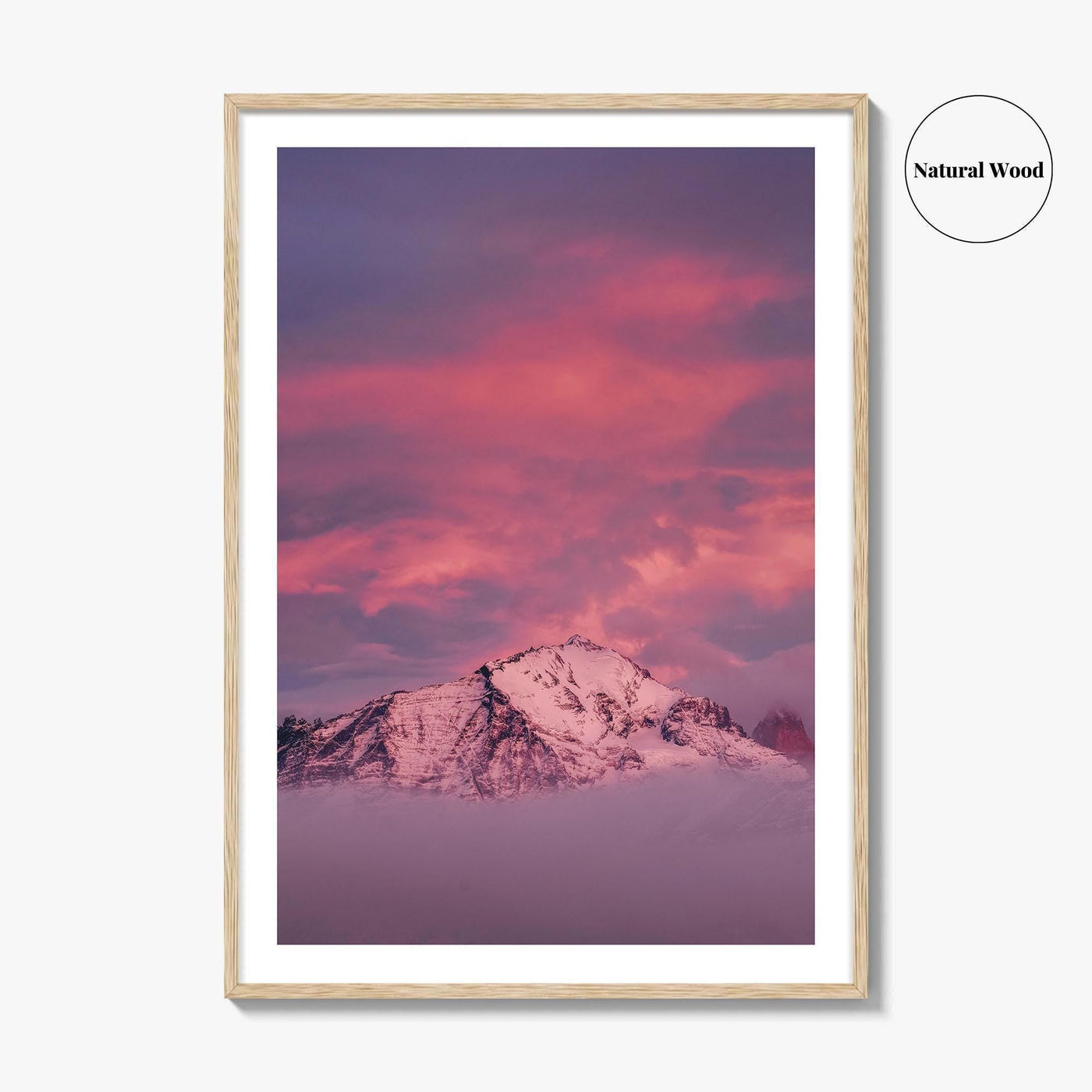 Torres Del Paine Pink Blue Fine Art Photo Print, Lago Nordenskjold Chile Landscape Poster