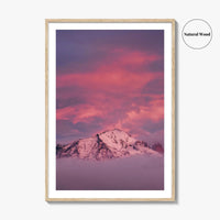 Torres Del Paine Pink Blue Fine Art Photo Print, Lago Nordenskjold Chile Landscape Poster