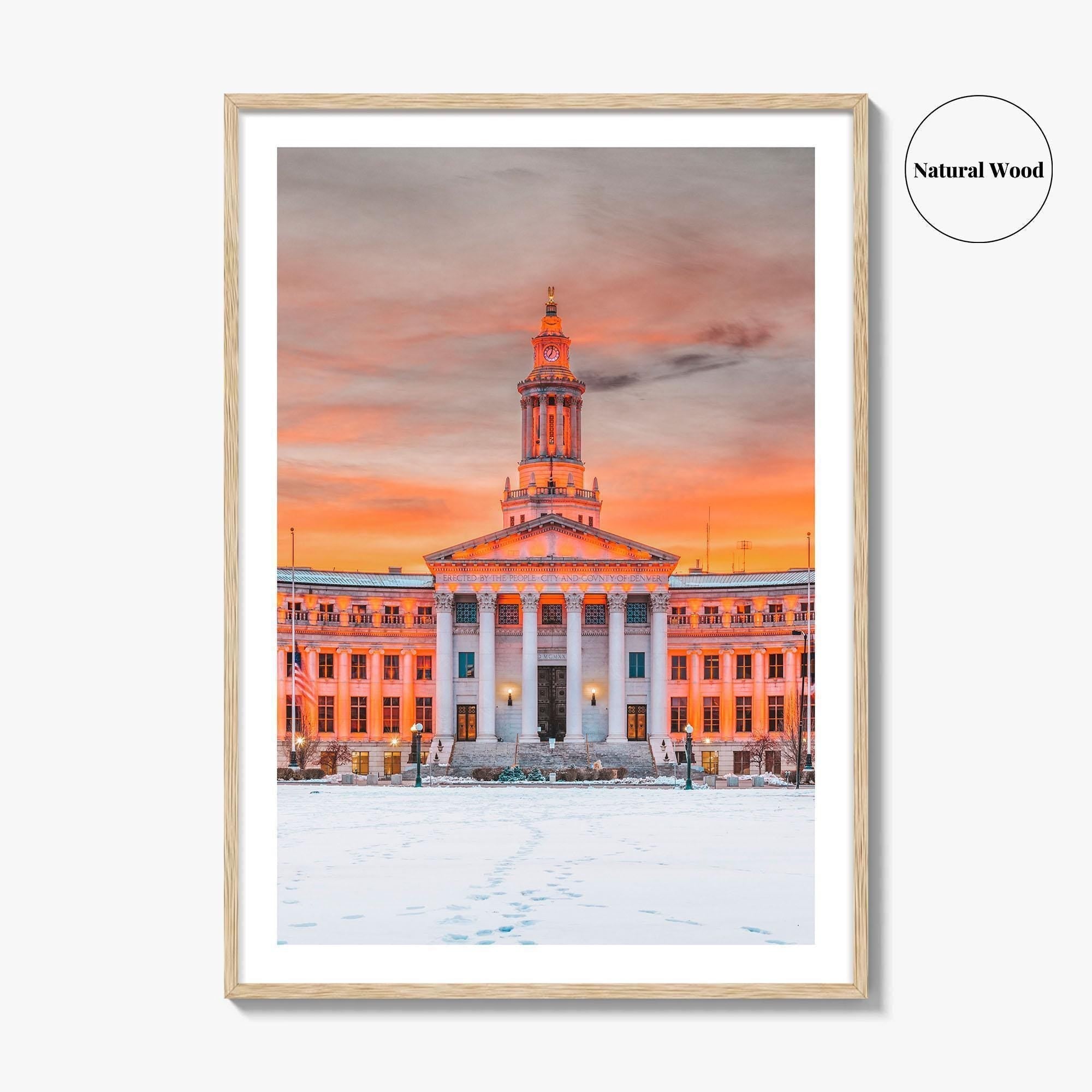 Denver Fine Art Photo Print, Colorado USA, City and County Building, Wall Poster