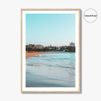Coogee Beach Fine Art Photo Print, Sydney NSW Australia, Blue Sky Poster