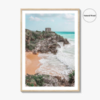 Tulum Fine Art Photo Print, Mayan Ruins Mexico Wall Poster, Riviera Maya