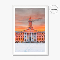 Denver Fine Art Photo Print, Colorado USA, City and County Building, Wall Poster