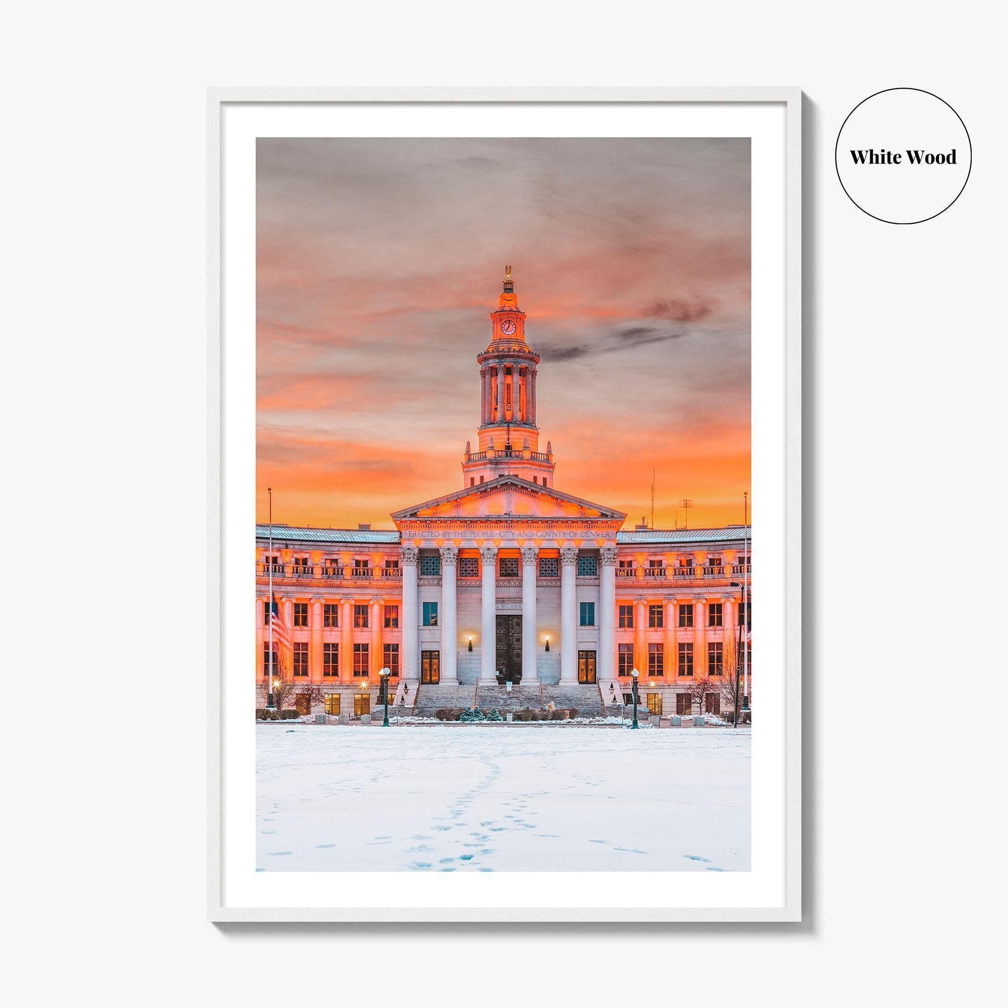 Denver Fine Art Photo Print, Colorado USA, City and County Building, Wall Poster