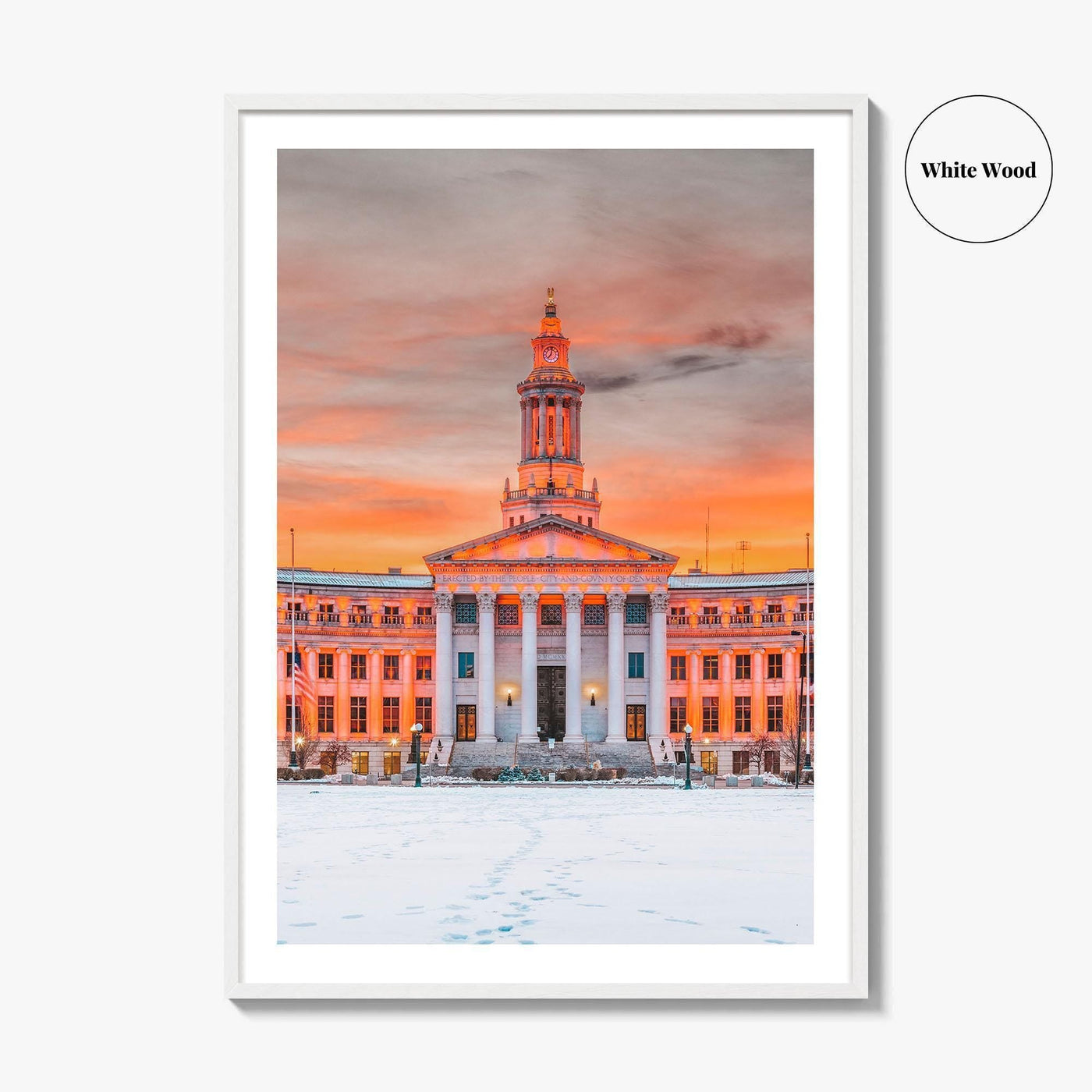 Denver Fine Art Photo Print, Colorado USA, City and County Building, Wall Poster