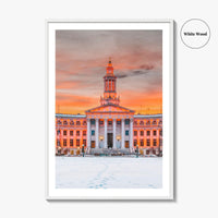 Denver Fine Art Photo Print, Colorado USA, City and County Building, Wall Poster