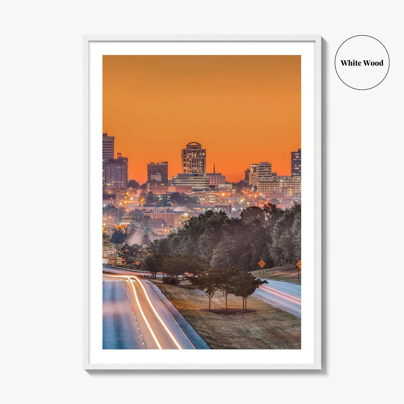 Columbia South Carolina Skyline Fine Art Photo Print, Downtown Poster USA
