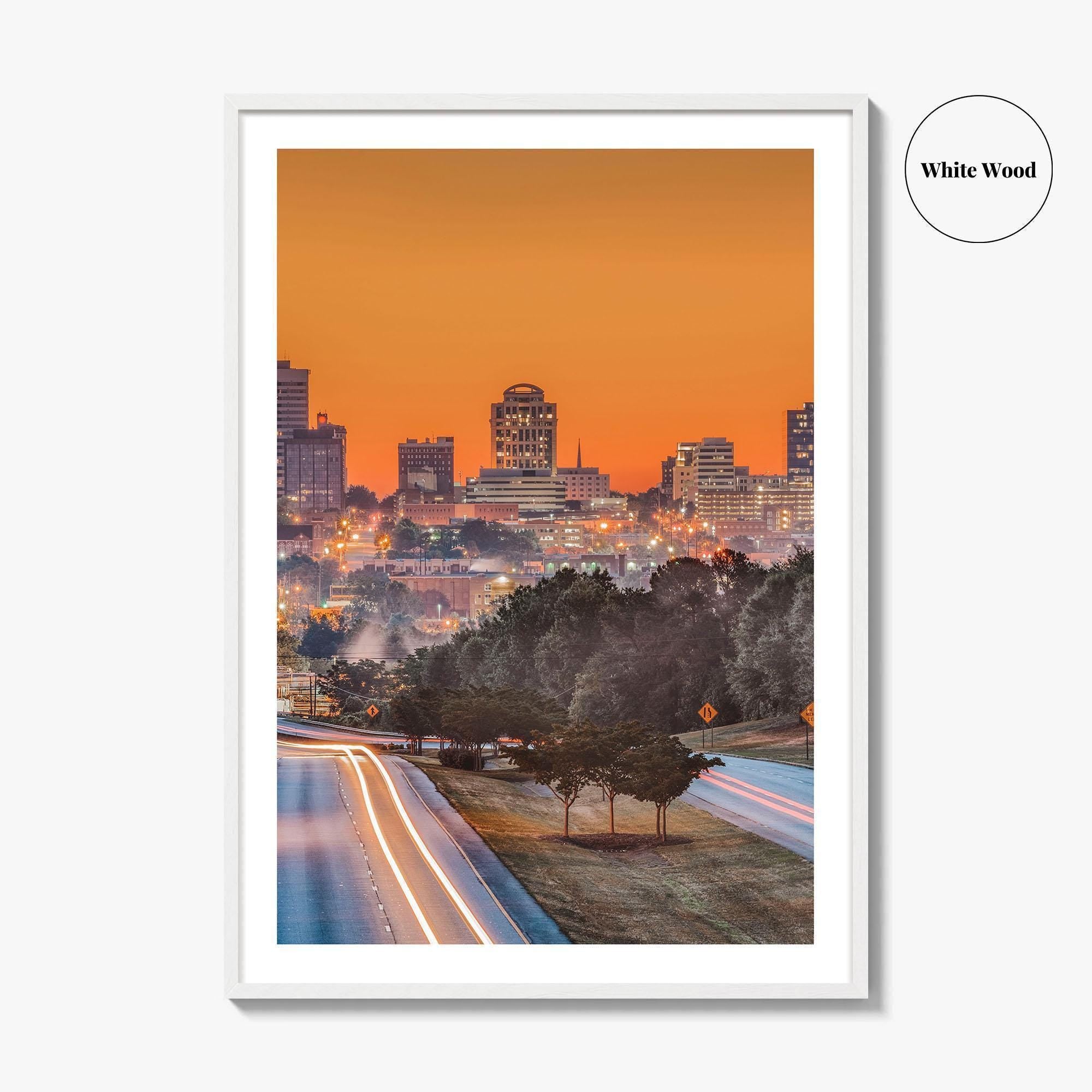 Columbia South Carolina Skyline Fine Art Photo Print, Downtown Poster USA