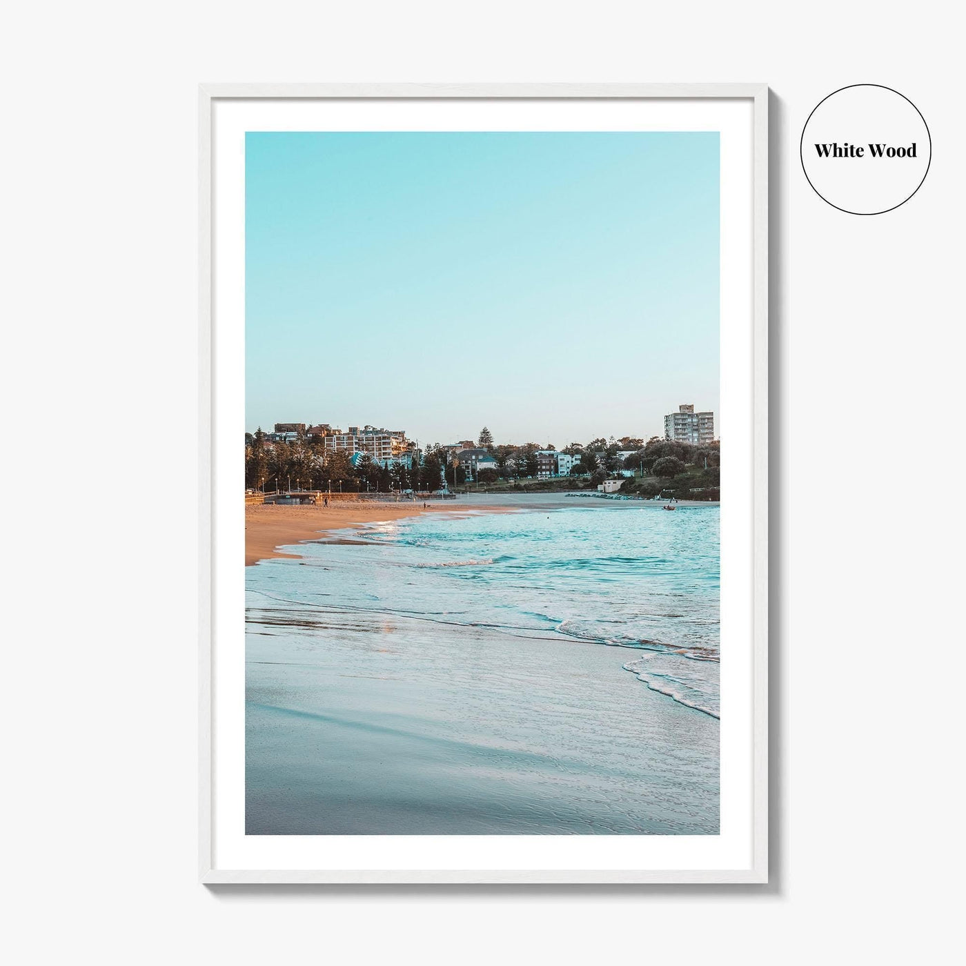 Coogee Beach Fine Art Photo Print, Sydney NSW Australia, Blue Sky Poster