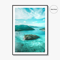 British Virgin Islands Fine Art Photo Print, Aerial BVI Wall Poster, Caribbean, Tortola