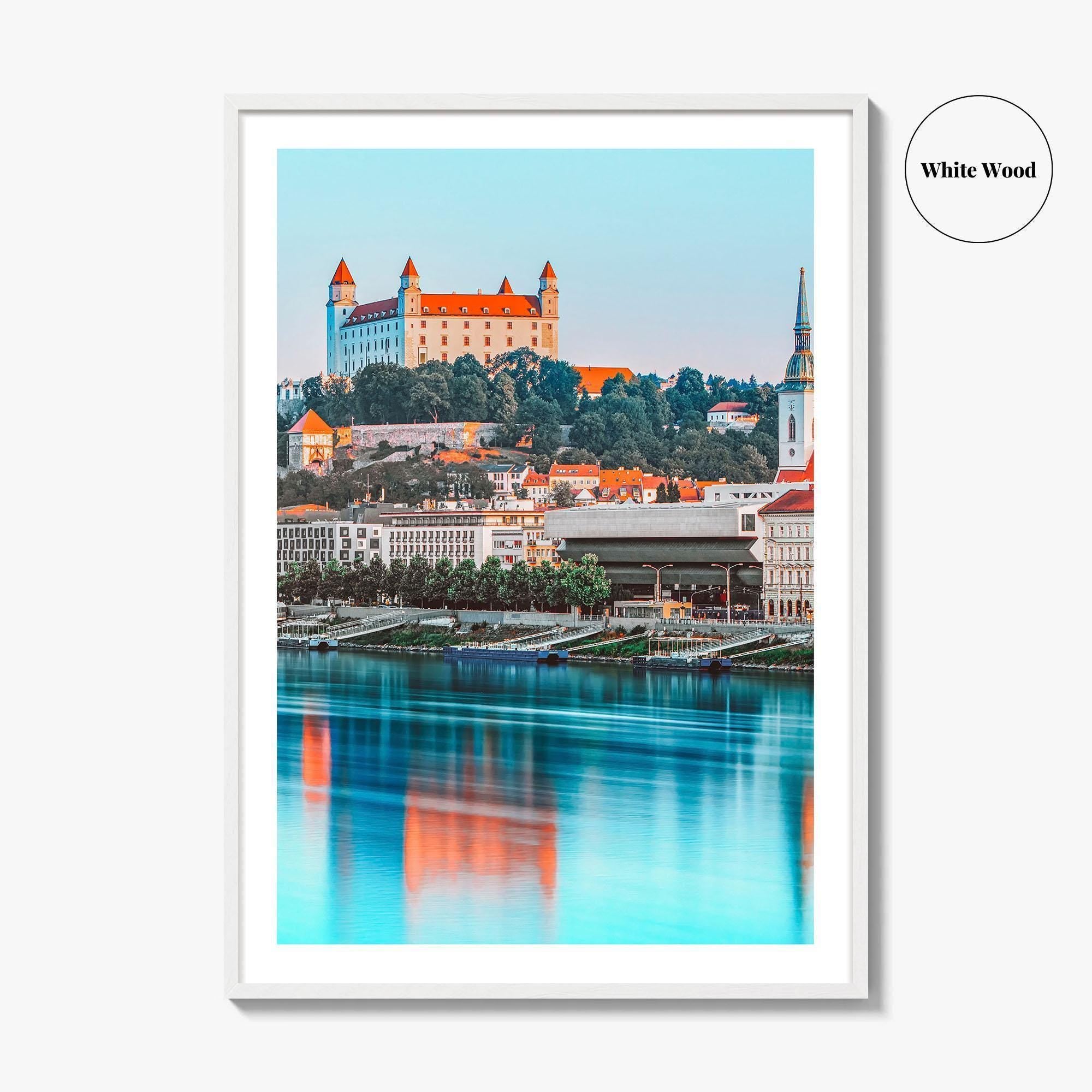 Bratislava Fine Art Photo Print, Castle, Old Town, Danube River, Slovakia Wall Decor, Poster