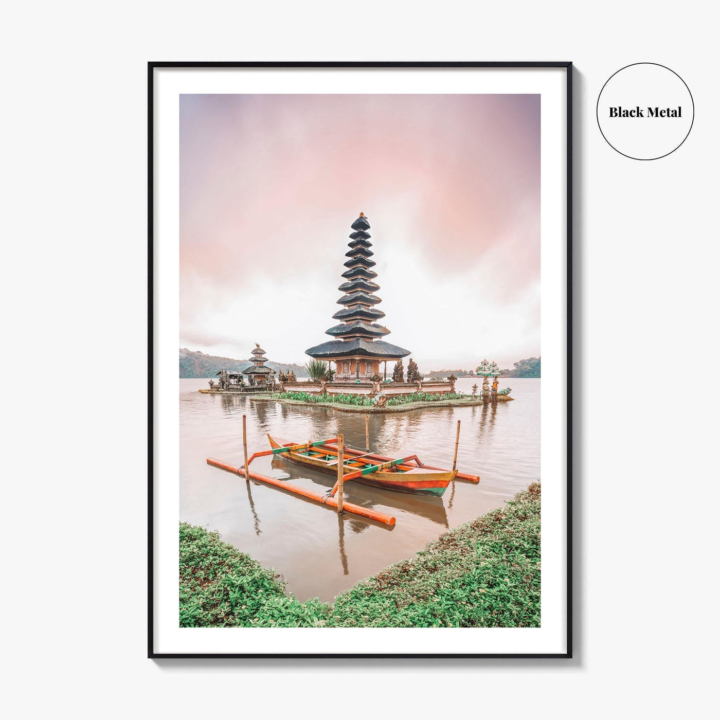 Bali Fine Art Photo Print, Lake Bratan, Pura Ulun Danu Bratan Temple, Indonesia Poster