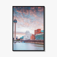 Dusseldorf Fine Art Photo Print, Rheinturm, Rhine, North Rhine-Westphalia, Germany Wall Art Poster