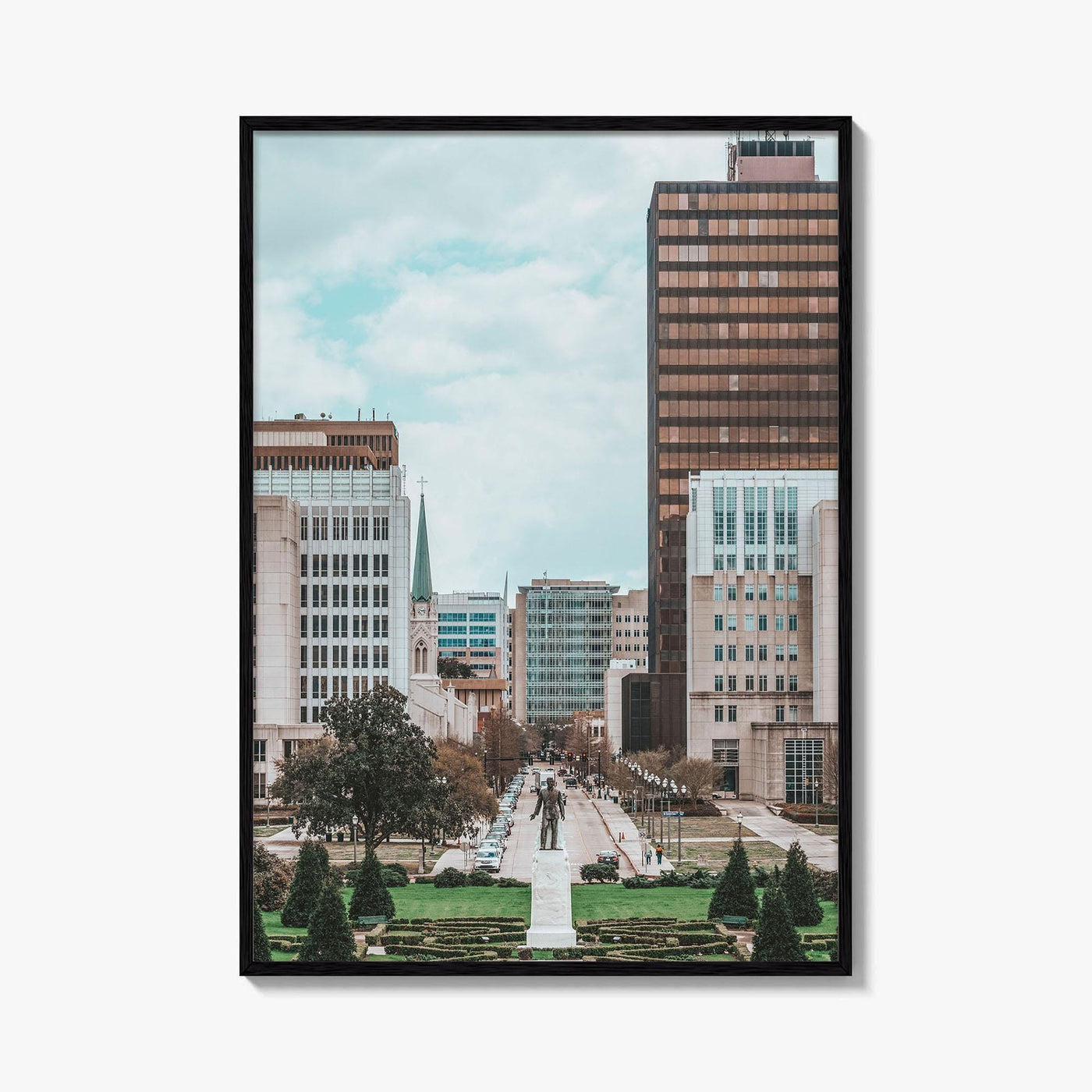 Baton Rouge Skyline Fine Art Photo Print, Downtown Louisiana USA, Wall Decor Poster