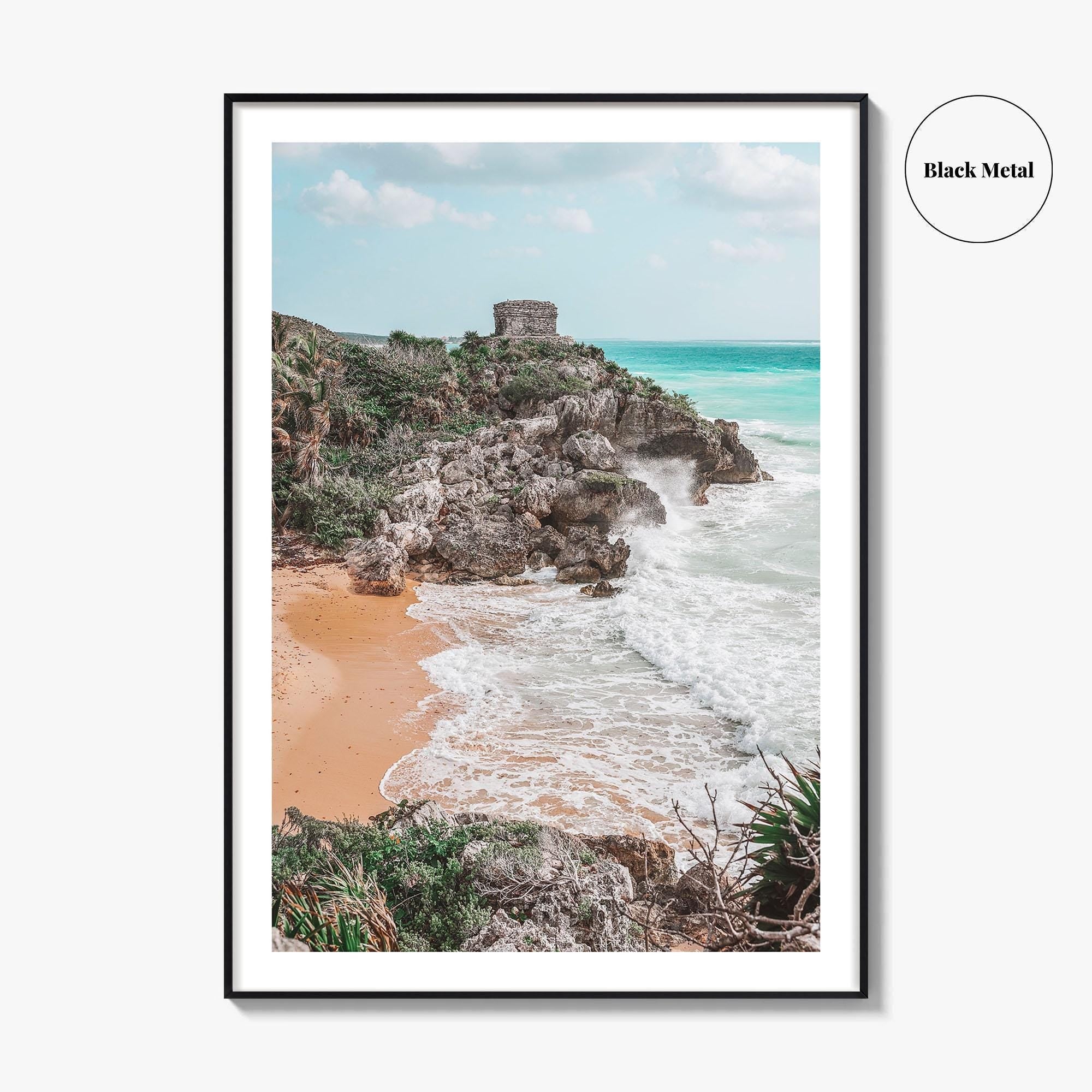 Tulum Fine Art Photo Print, Mayan Ruins Mexico Wall Poster, Riviera Maya