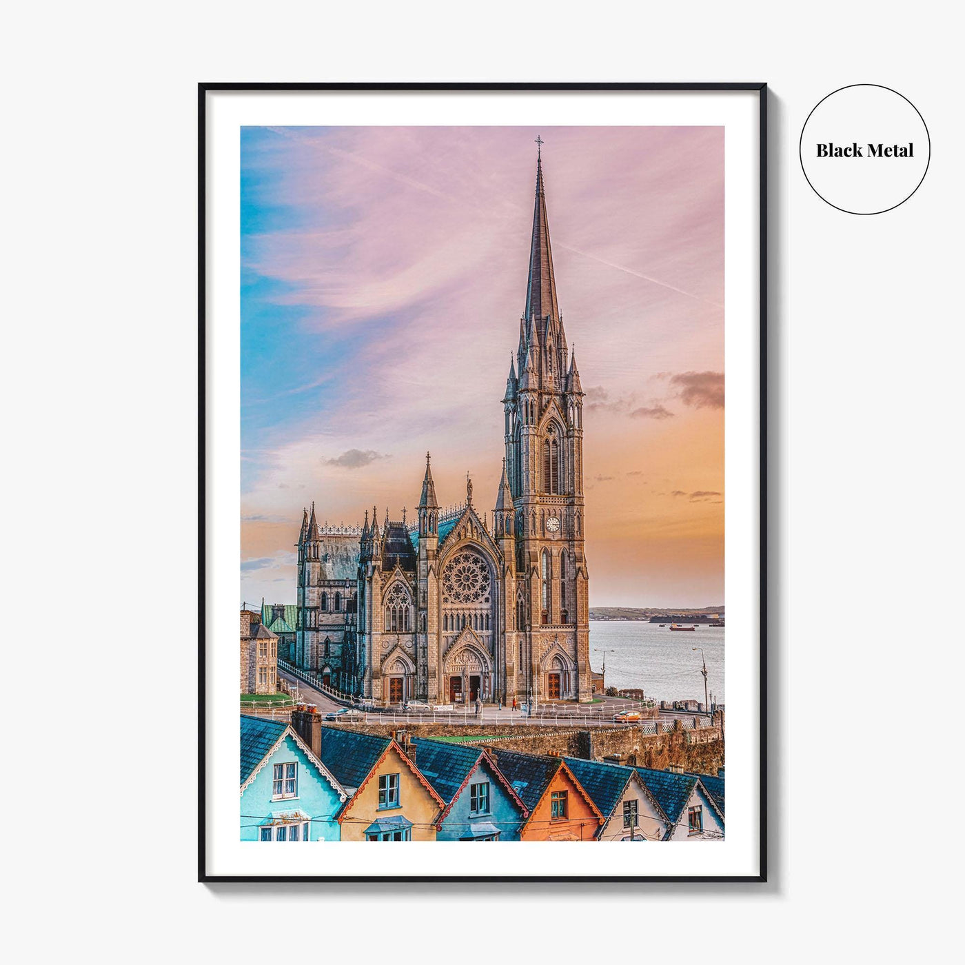 Cobh Fine Art Photo Print, St Colman's Cathedral, County Cork Ireland Poster