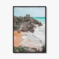 Tulum Fine Art Photo Print, Mayan Ruins Mexico Wall Poster, Riviera Maya