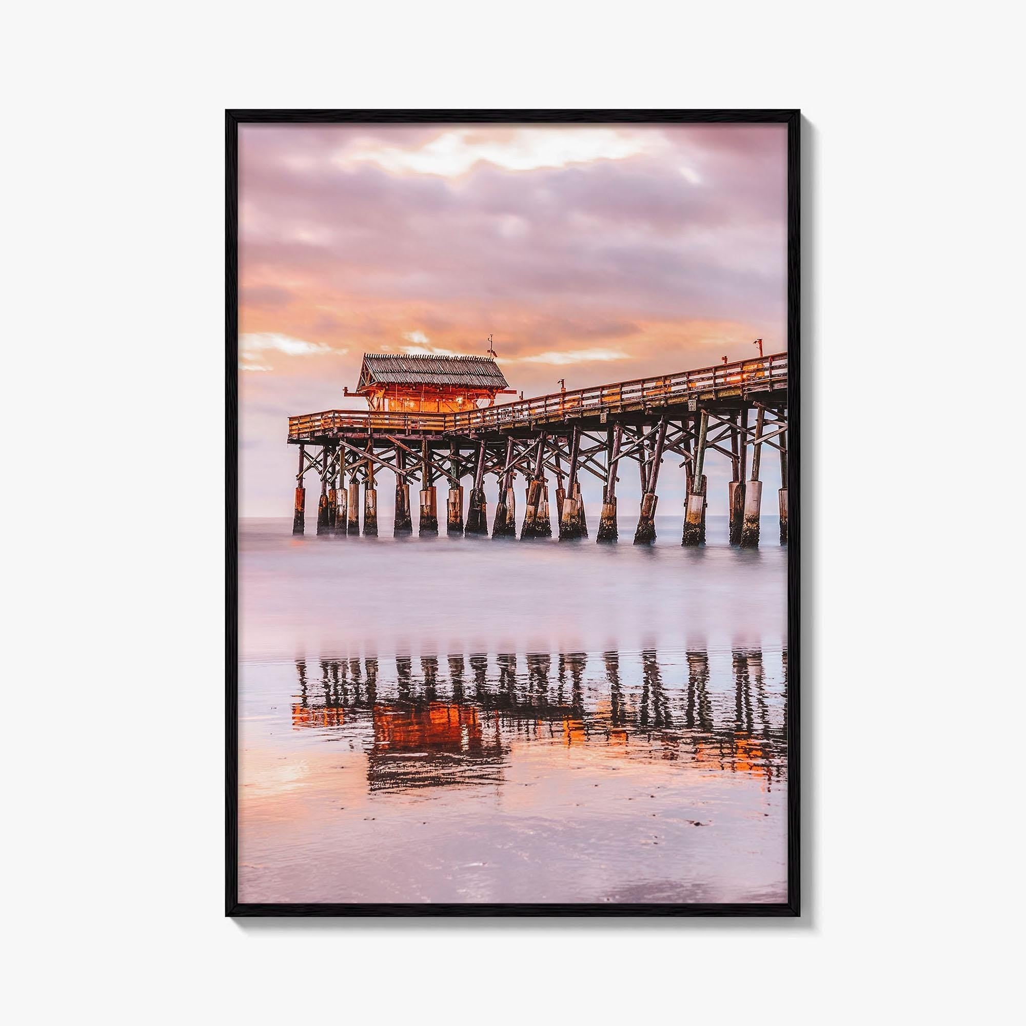 Cocoa Beach Fine Art Photo Print, Florida USA, Pier, Space Coast, Wall Poster