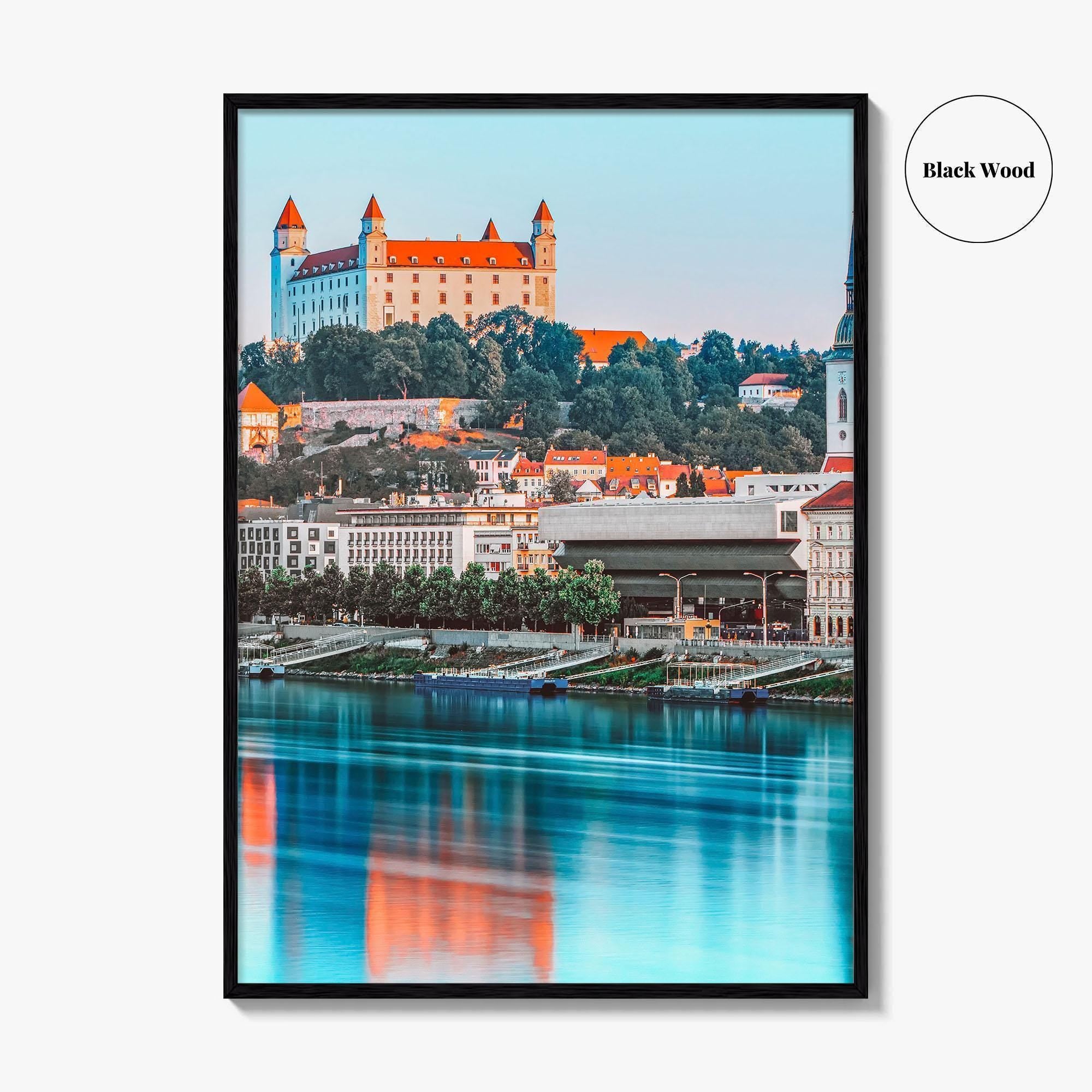Bratislava Fine Art Photo Print, Castle, Old Town, Danube River, Slovakia Wall Decor, Poster