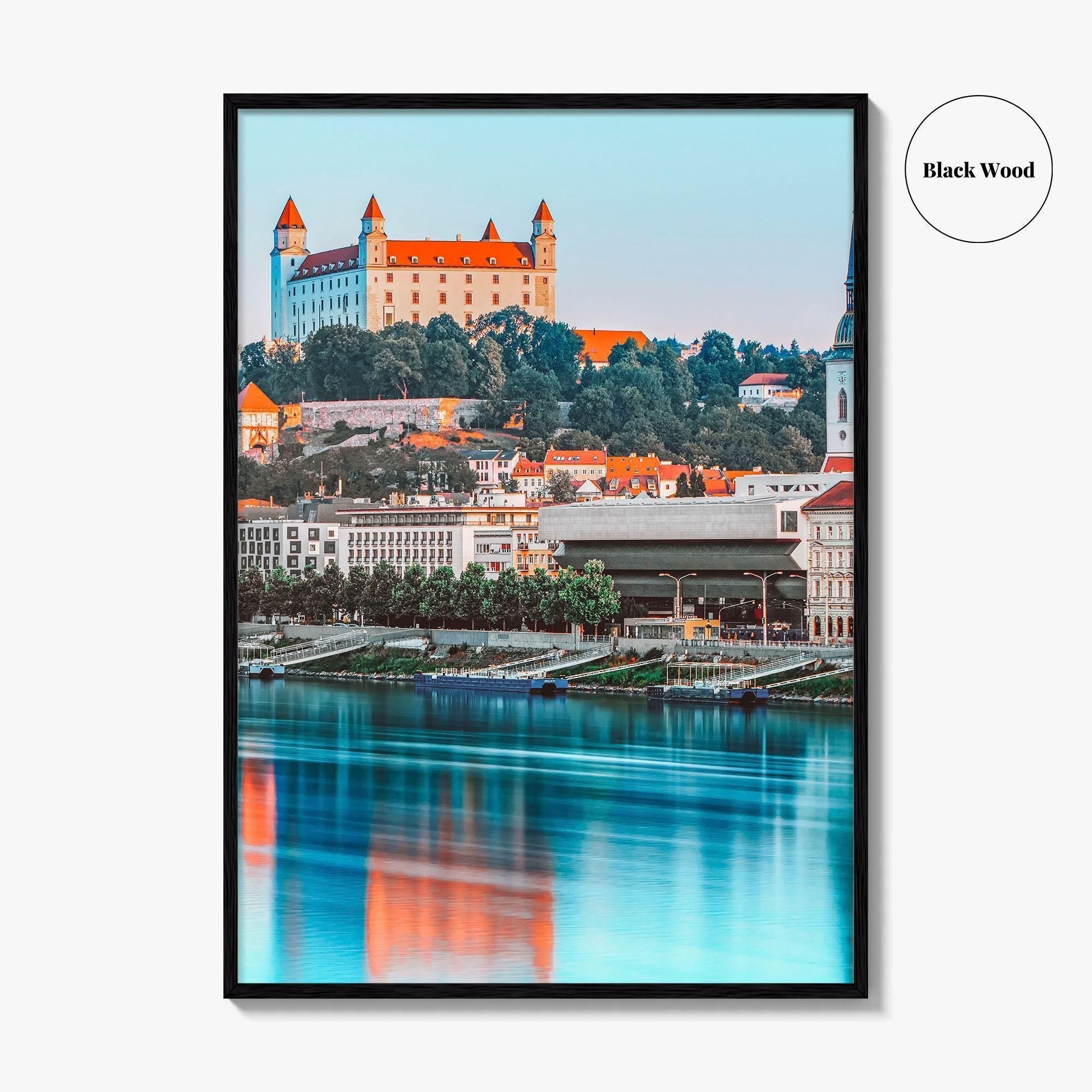 Bratislava Fine Art Photo Print, Castle, Old Town, Danube River, Slovakia Wall Decor, Poster
