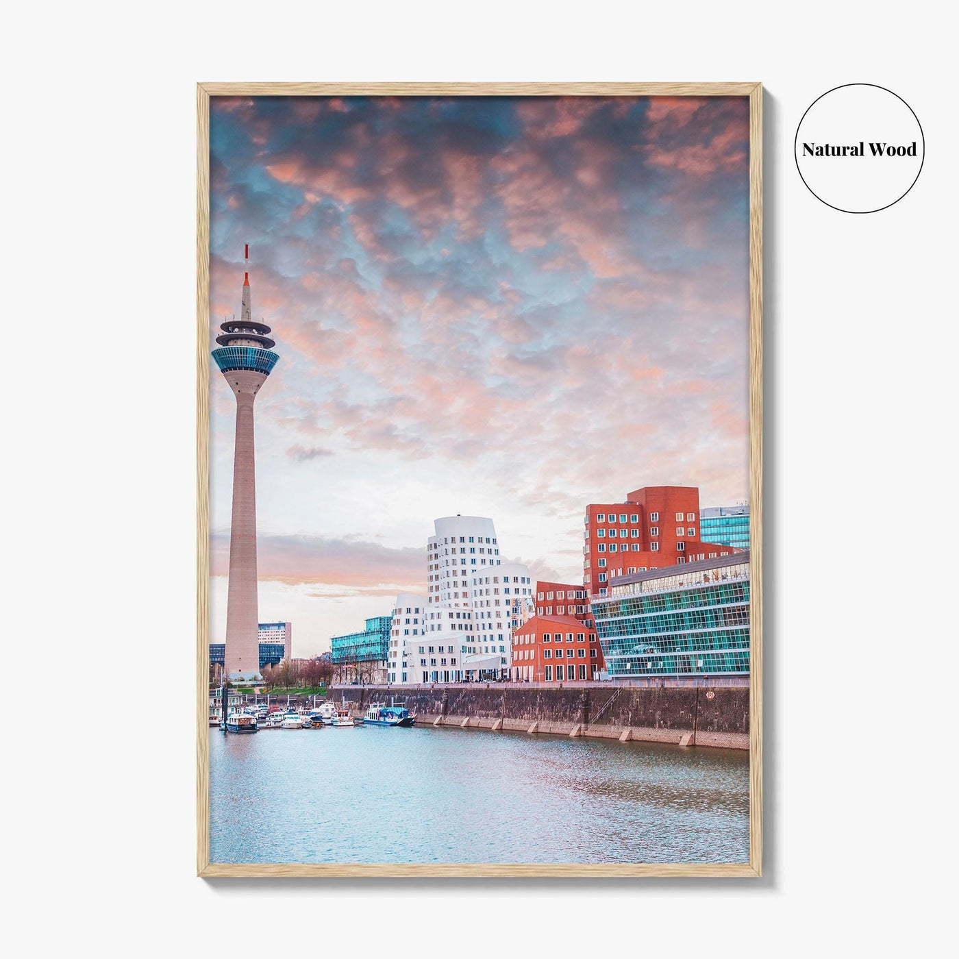 Dusseldorf Fine Art Photo Print, Rheinturm, Rhine, North Rhine-Westphalia, Germany Wall Art Poster