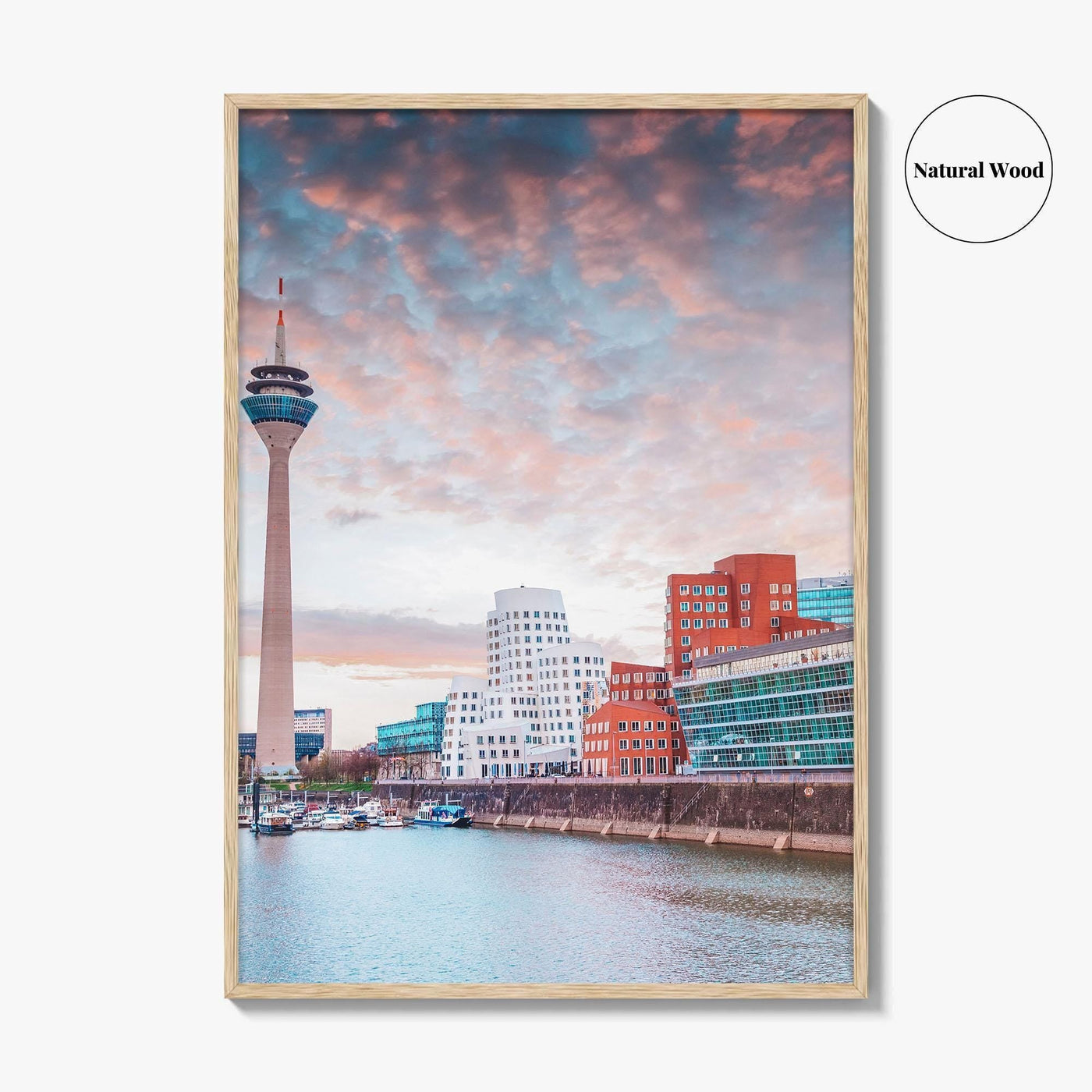 Dusseldorf Fine Art Photo Print, Rheinturm, Rhine, North Rhine-Westphalia, Germany Wall Art Poster
