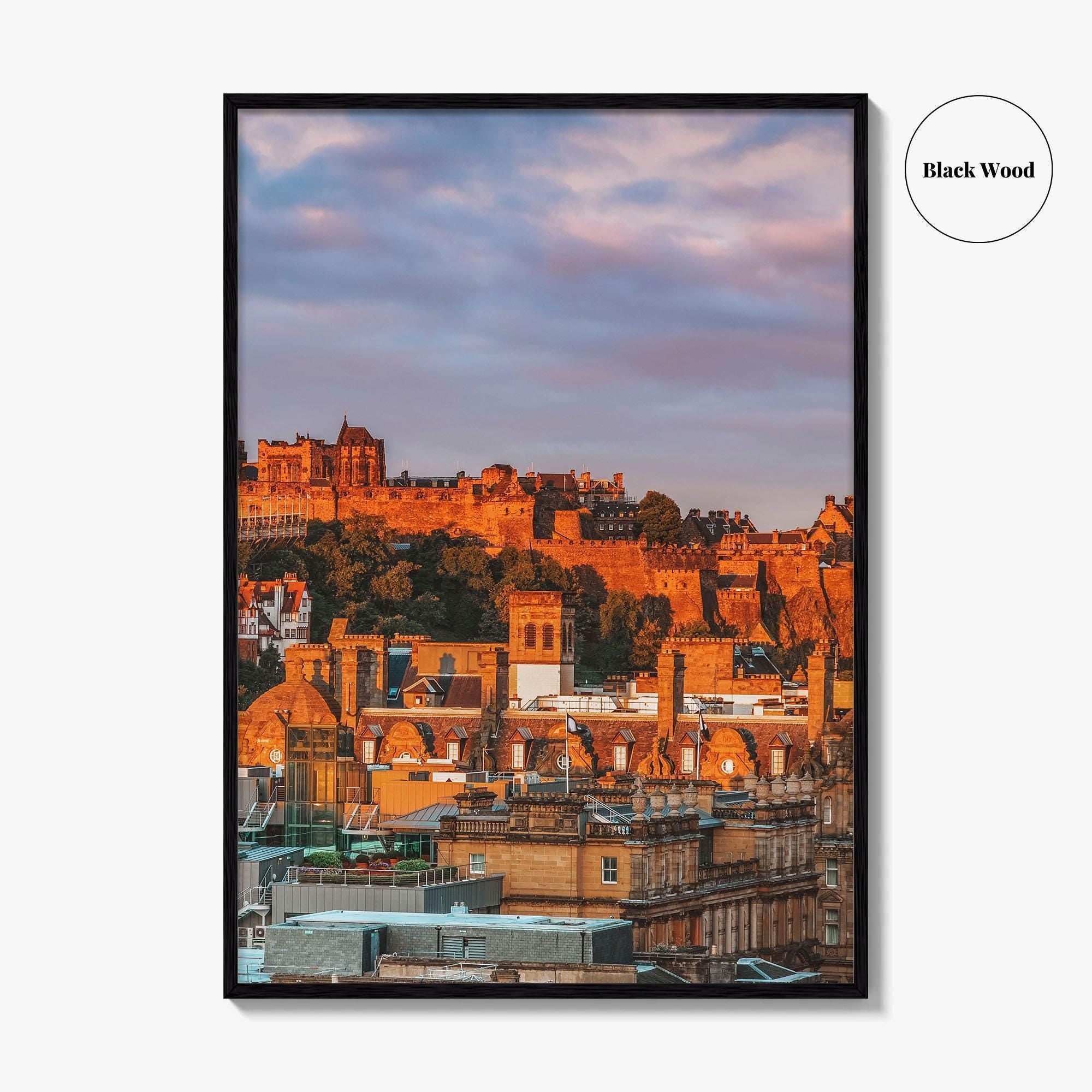 Edinburgh Fine Art Photo Print, Edinburgh Castle, Calton Hill, Scotland Wall Decor Poster