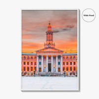Denver Fine Art Photo Print, Colorado USA, City and County Building, Wall Poster