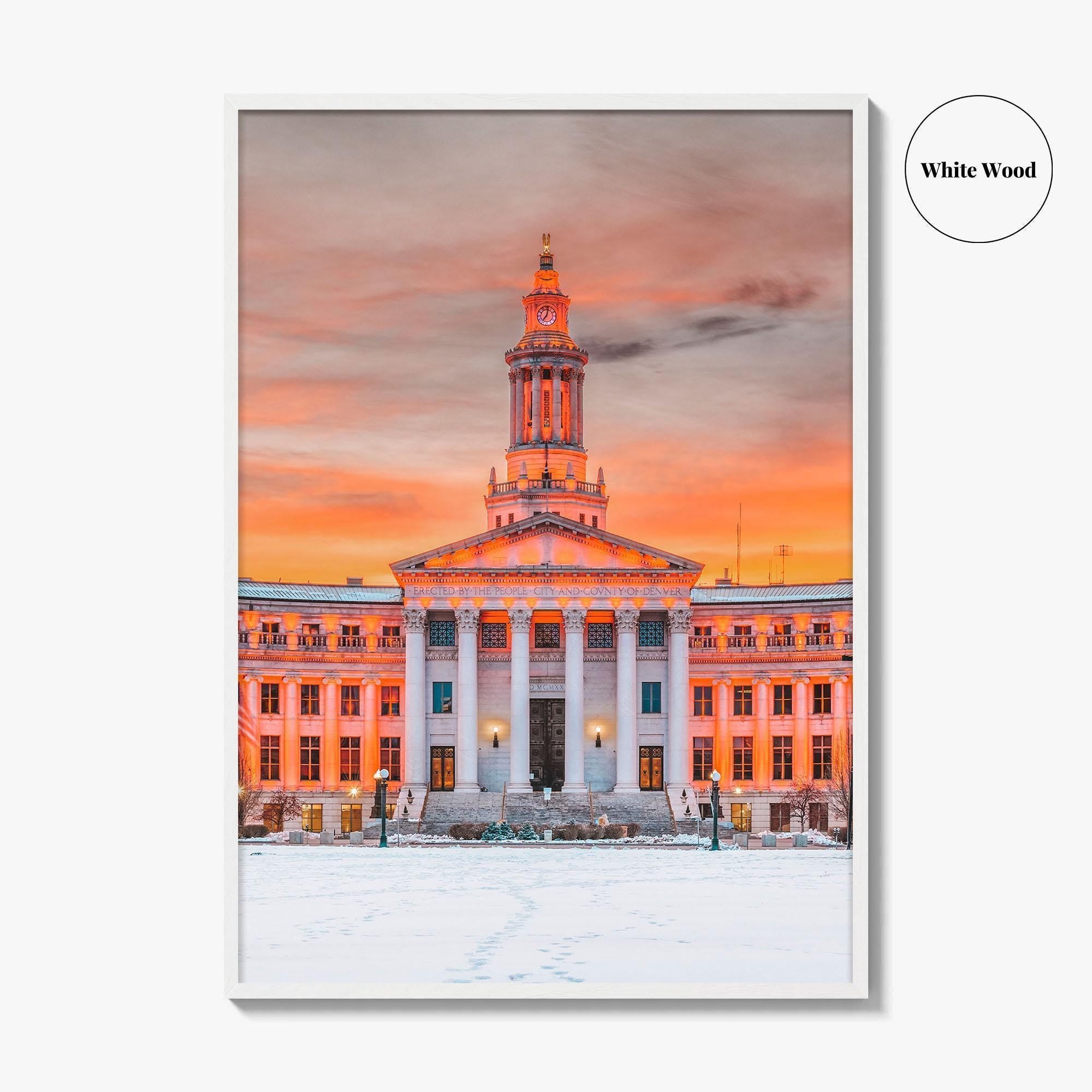 Denver Fine Art Photo Print, Colorado USA, City and County Building, Wall Poster