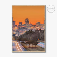 Columbia South Carolina Skyline Fine Art Photo Print, Downtown Poster USA