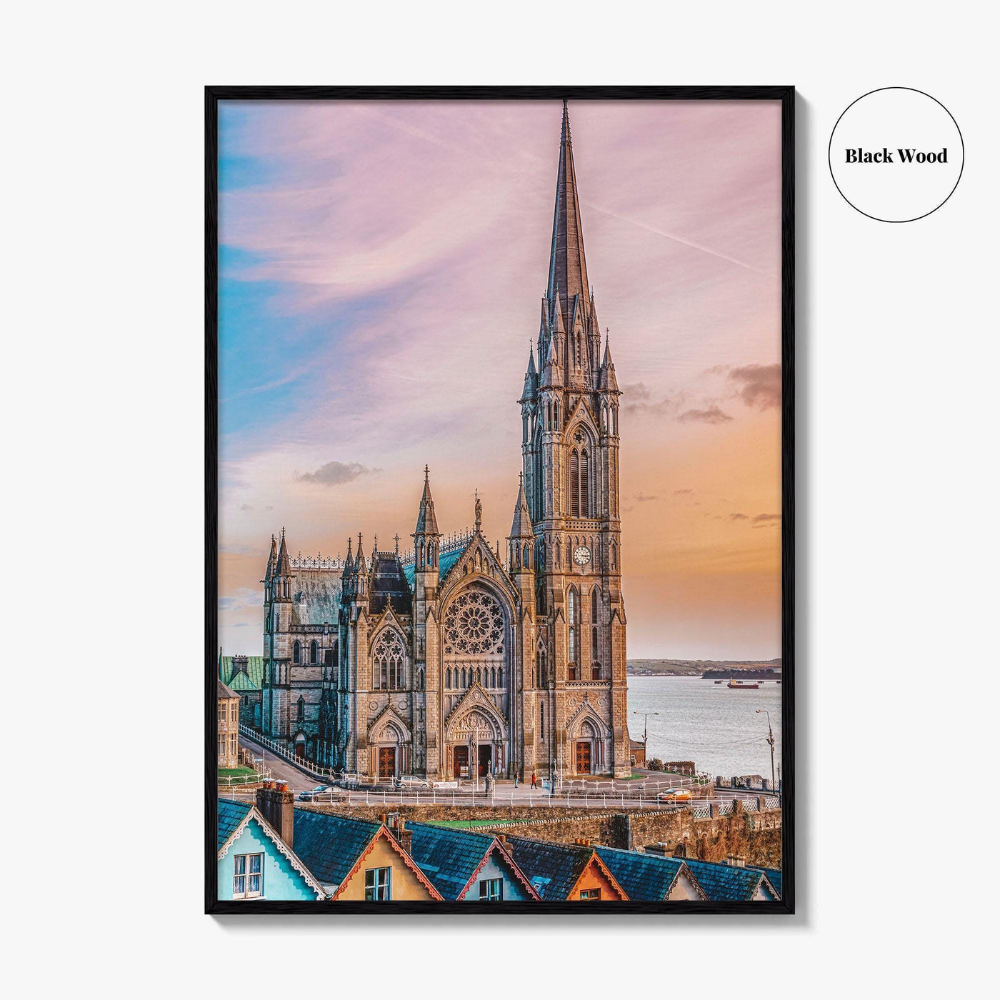 Cobh Fine Art Photo Print, St Colman's Cathedral, County Cork Ireland Poster