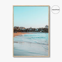 Coogee Beach Fine Art Photo Print, Sydney NSW Australia, Blue Sky Poster