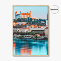 Bratislava Fine Art Photo Print, Castle, Old Town, Danube River, Slovakia Wall Decor, Poster