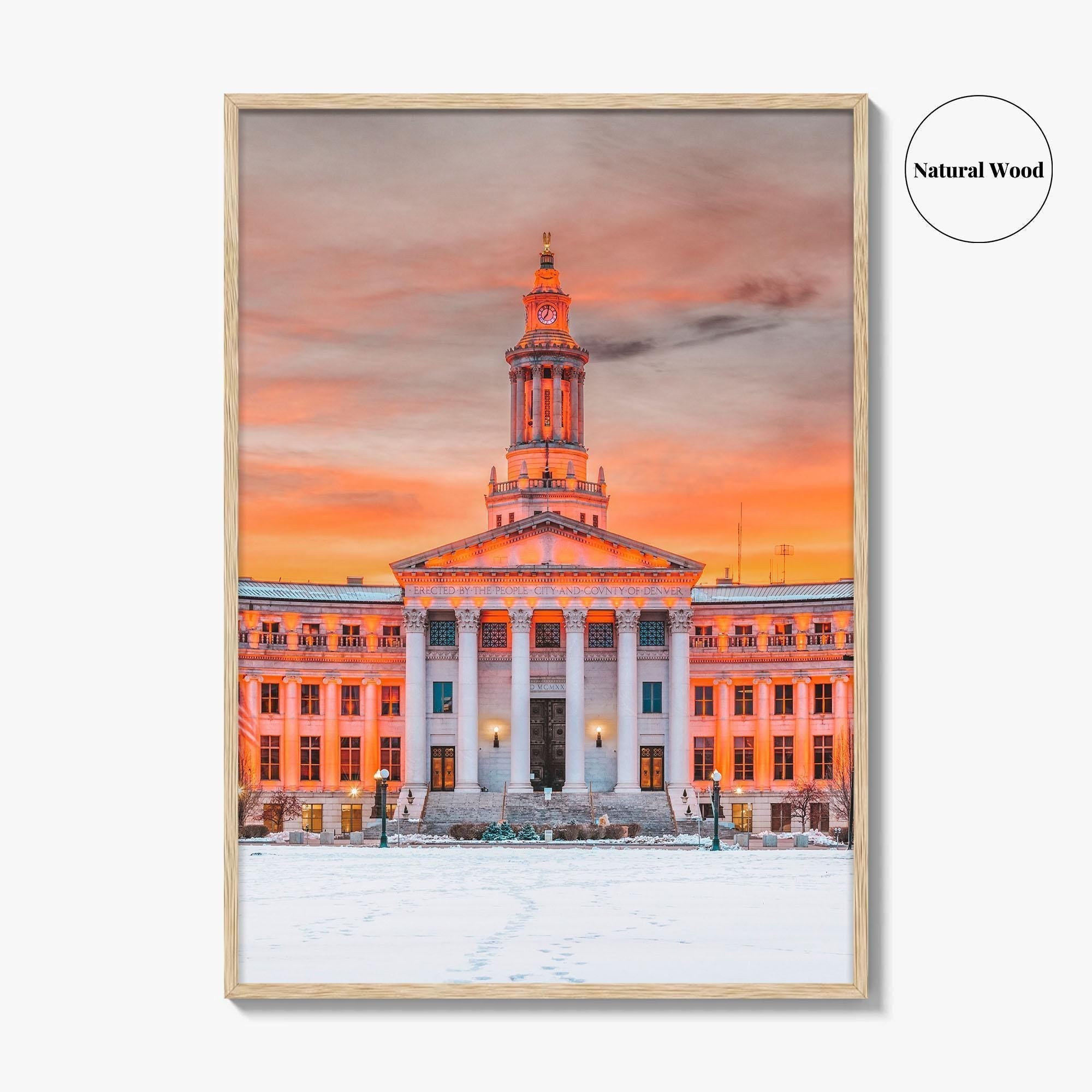 Denver Fine Art Photo Print, Colorado USA, City and County Building, Wall Poster