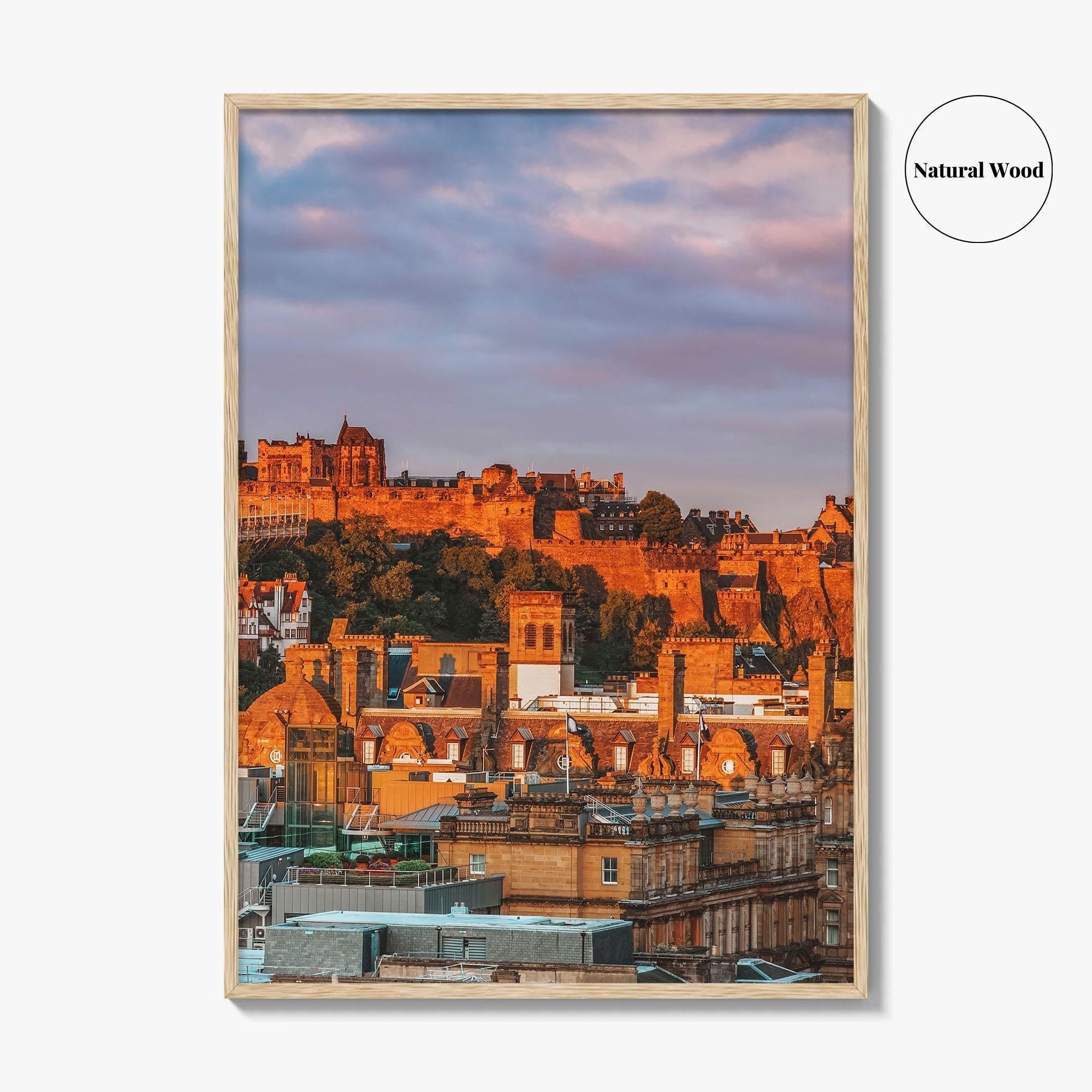 Edinburgh Fine Art Photo Print, Edinburgh Castle, Calton Hill, Scotland Wall Decor Poster