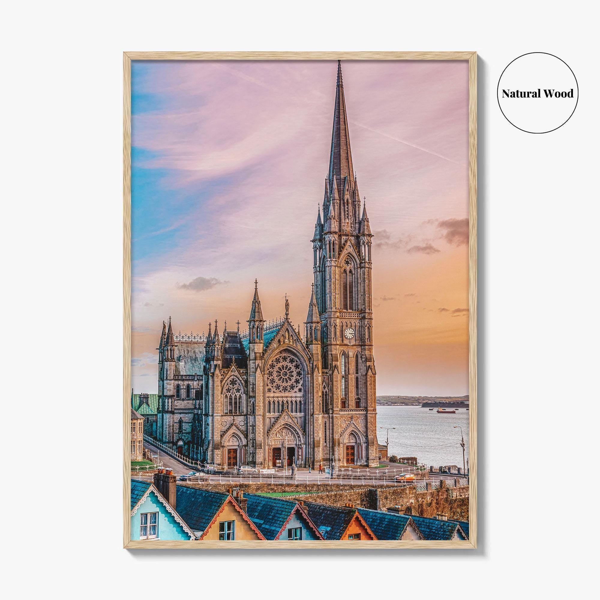 Cobh Fine Art Photo Print, St Colman's Cathedral, County Cork Ireland Poster
