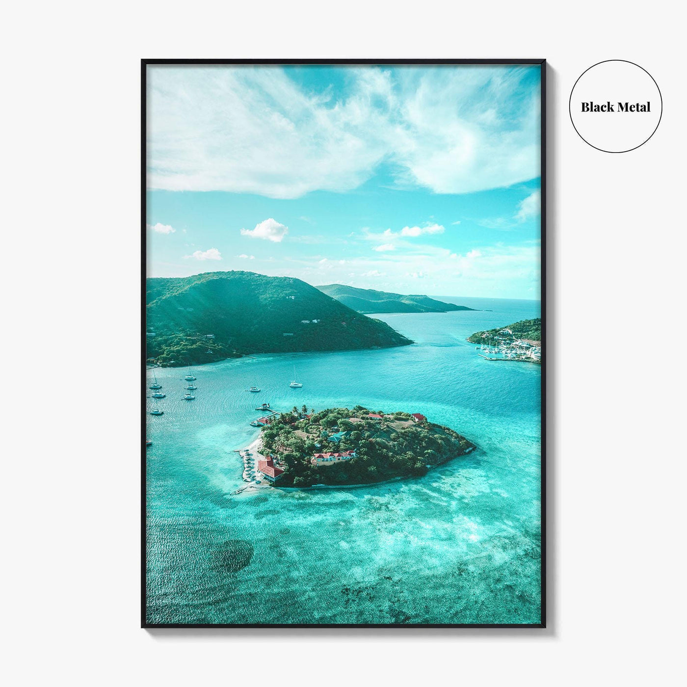 British Virgin Islands Fine Art Photo Print, Aerial BVI Wall Poster, Caribbean, Tortola