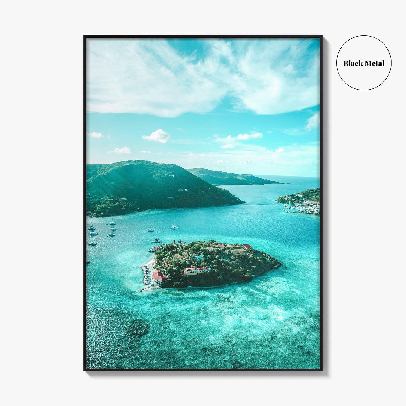 British Virgin Islands Fine Art Photo Print, Aerial BVI Wall Poster, Caribbean, Tortola